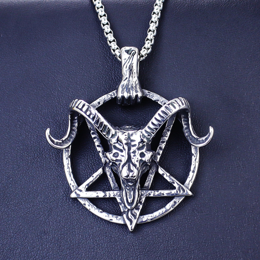 Men's Gothic Pendant Chain Necklace