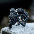Men's Ram Skull Ring