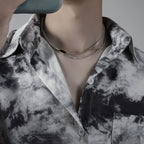 Men's Spliced Chain Pendant Necklace
