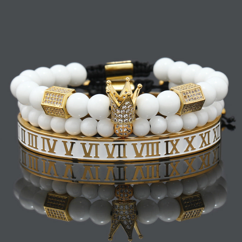 Men's Royal Crown Bracelet Set