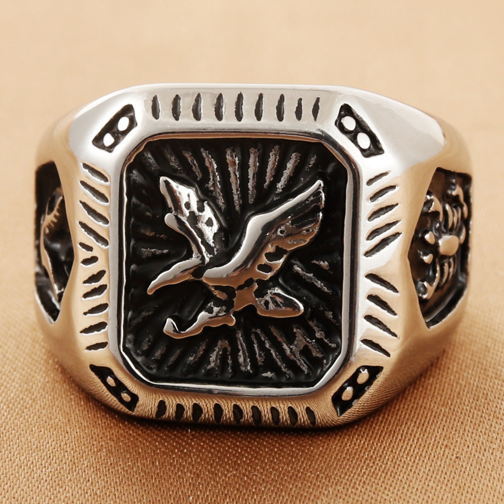 Men's Eagle Signet Ring