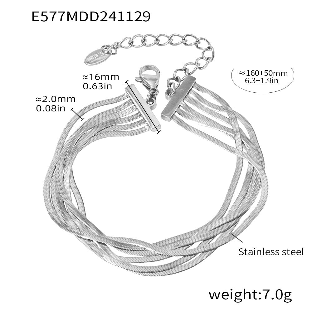 Multi-Layer Snake Chain Bracelet