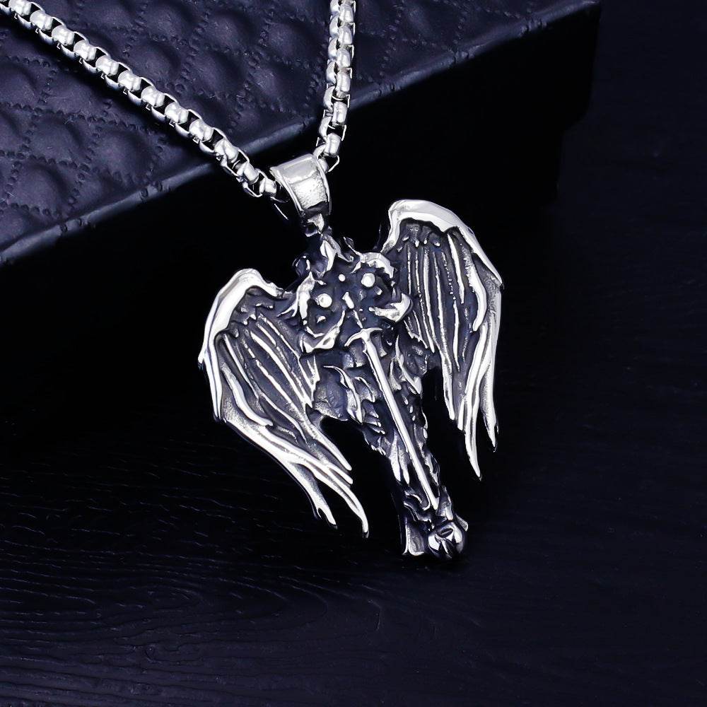 Men's Gothic Pendant Chain Necklace