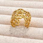 Gold-Tone Adjustable Open Ring