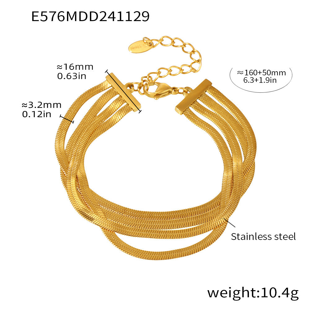 Multi-Layer Snake Chain Bracelet