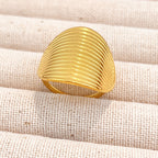 Gold-Tone Adjustable Open Ring