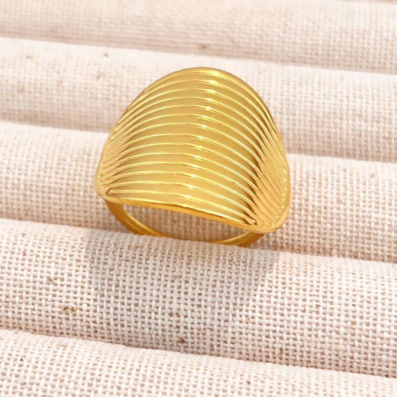 Gold-Tone Adjustable Open Ring