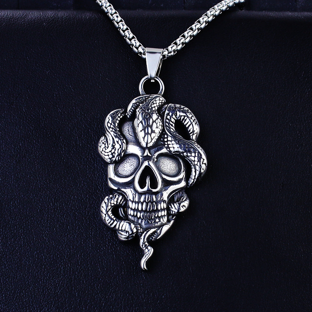 Men's Gothic Pendant Chain Necklace